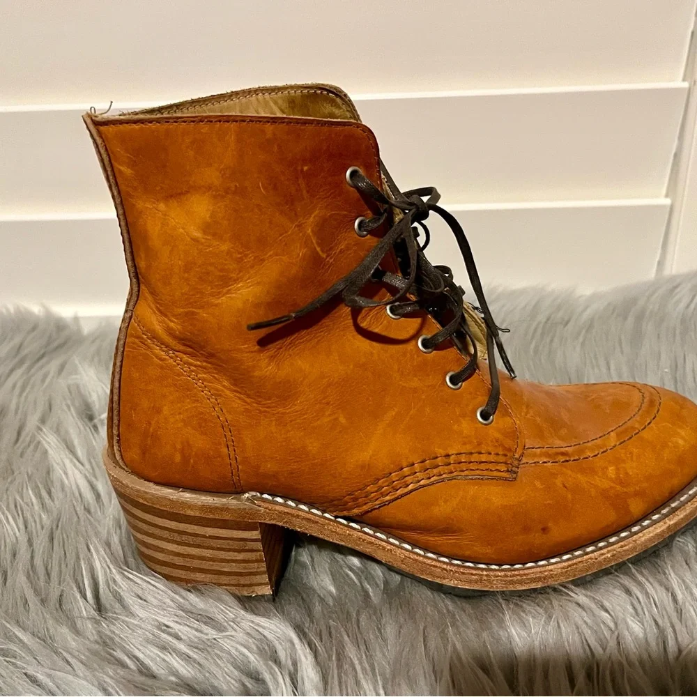 Red Wing Clara Tan Leather Ankle Boots, Women’s US size 8.5 - Picture 5 of 15